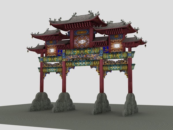 3d max china torii - China ancient torii 4 by longwind